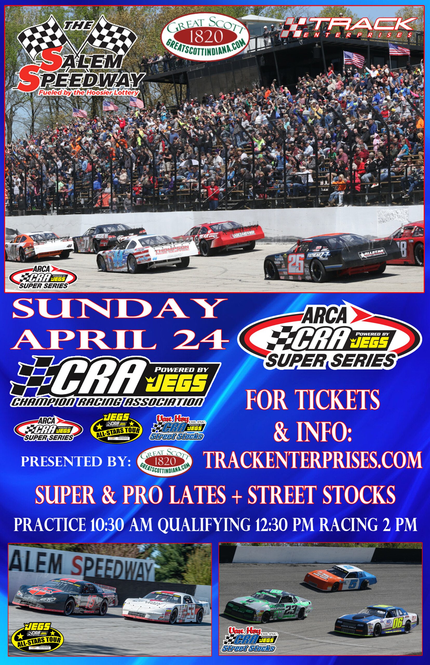 11 x 17 Salem Speedway CRA Poster copy Track Enterprises